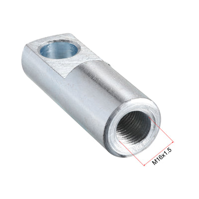 Harfington Uxcell Air Cylinder Rod Clevis End M16x1.5 Female Thread 78mm I Shape Connector