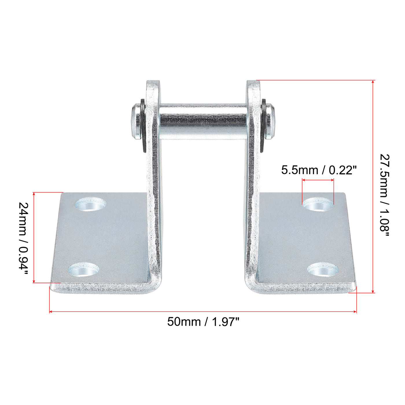 uxcell Uxcell Air Cylinder Rod Clevis Mounting Bracket 4 Bolt Holes MA/MAL Pneumatic Parts for 16mm Cylinder Bore