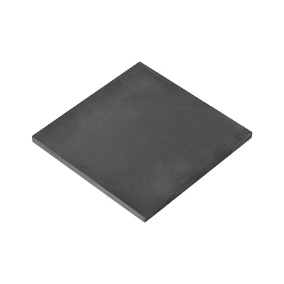 Harfington Uxcell Graphite Plate 50mmx50mmx2mm Graphite Blank Block Black 1pcs