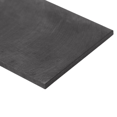 Harfington Uxcell Graphite Plate 100mmx50mmx3mm Graphite Blank Block Black 1pcs