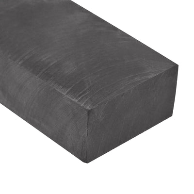 Harfington Uxcell Graphite Plate 48mmx100mmx25mm Graphite Blank Block Black 1pcs