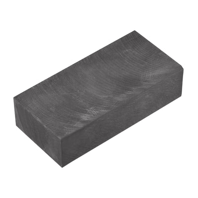 Harfington Uxcell Graphite Plate 48mmx100mmx25mm Graphite Blank Block Black 1pcs