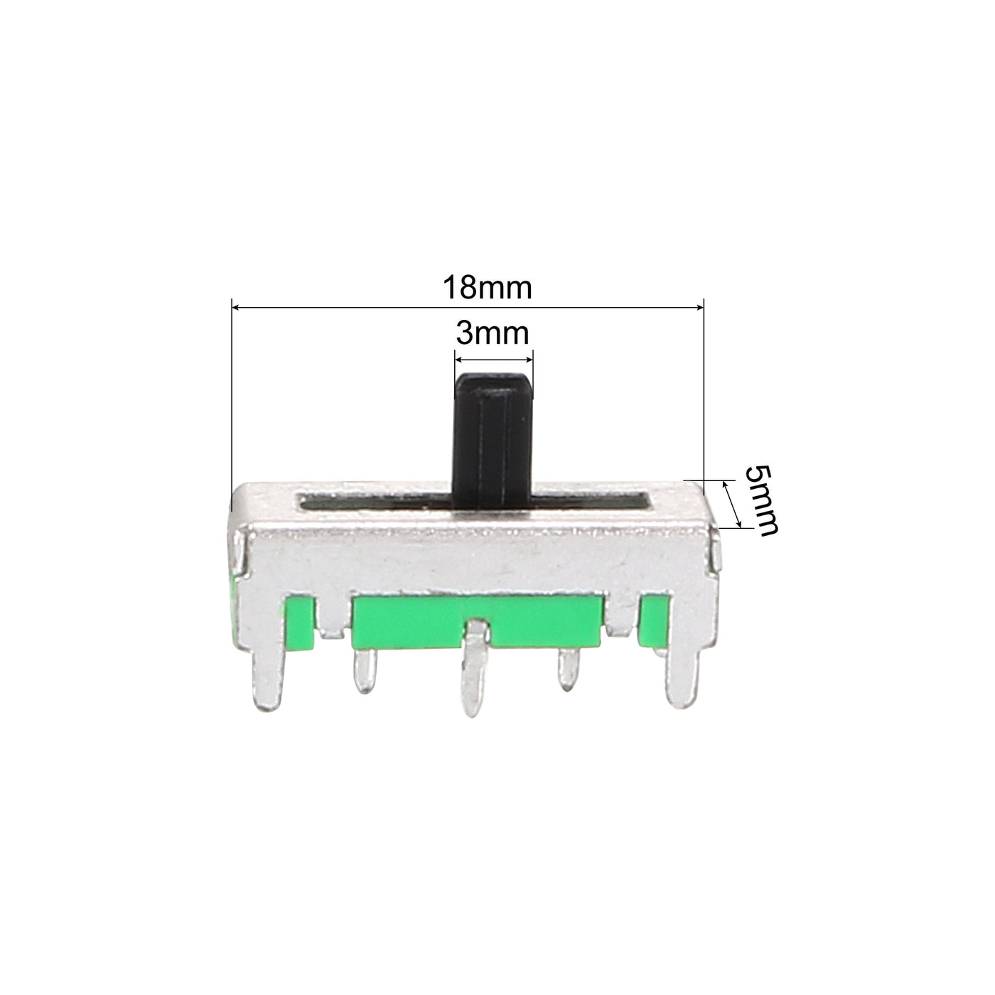 uxcell Uxcell Variable Resistors 18mm Straight Slide Potentiometer B10K Single Channel 2pcs