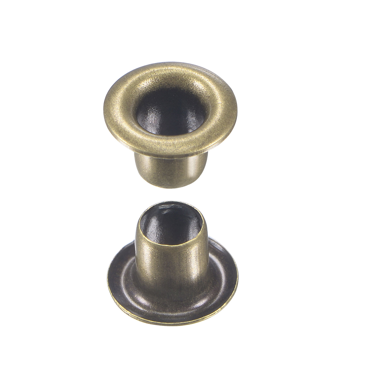 uxcell Uxcell Eyelet with Washer 6x3x4mm Copper Grommet Chrome Plated Bronze Tone 200 Set