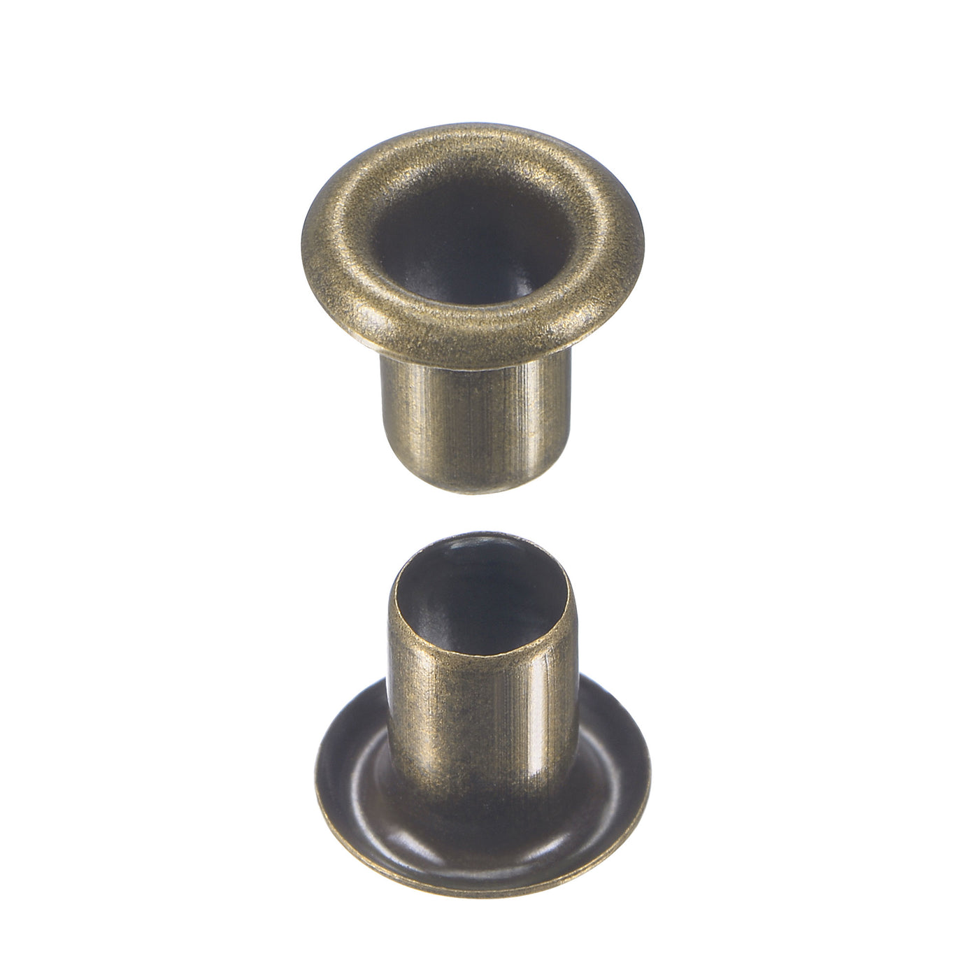 uxcell Uxcell 200Sätze Ösen mit Unterlegscheiben Kit 8 x 4 x 7mm Kupfer verchromt Bronze