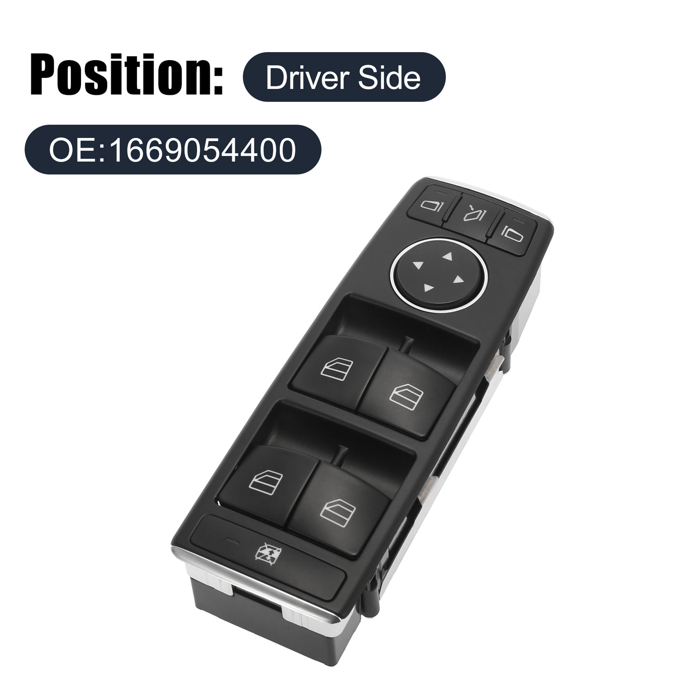 X AUTOHAUX Front Master Driver Side Power Window Switch 1669054400 Replacement for Mercedes-Benz ML350 2012 2013 2014 2015