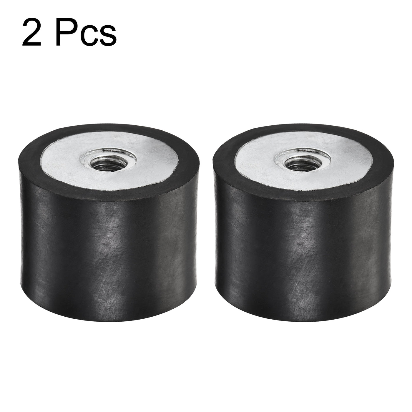 uxcell Uxcell M8 Rubber Mounts, 2pcs Female/Female Shock Absorber, D40mmxH30mm