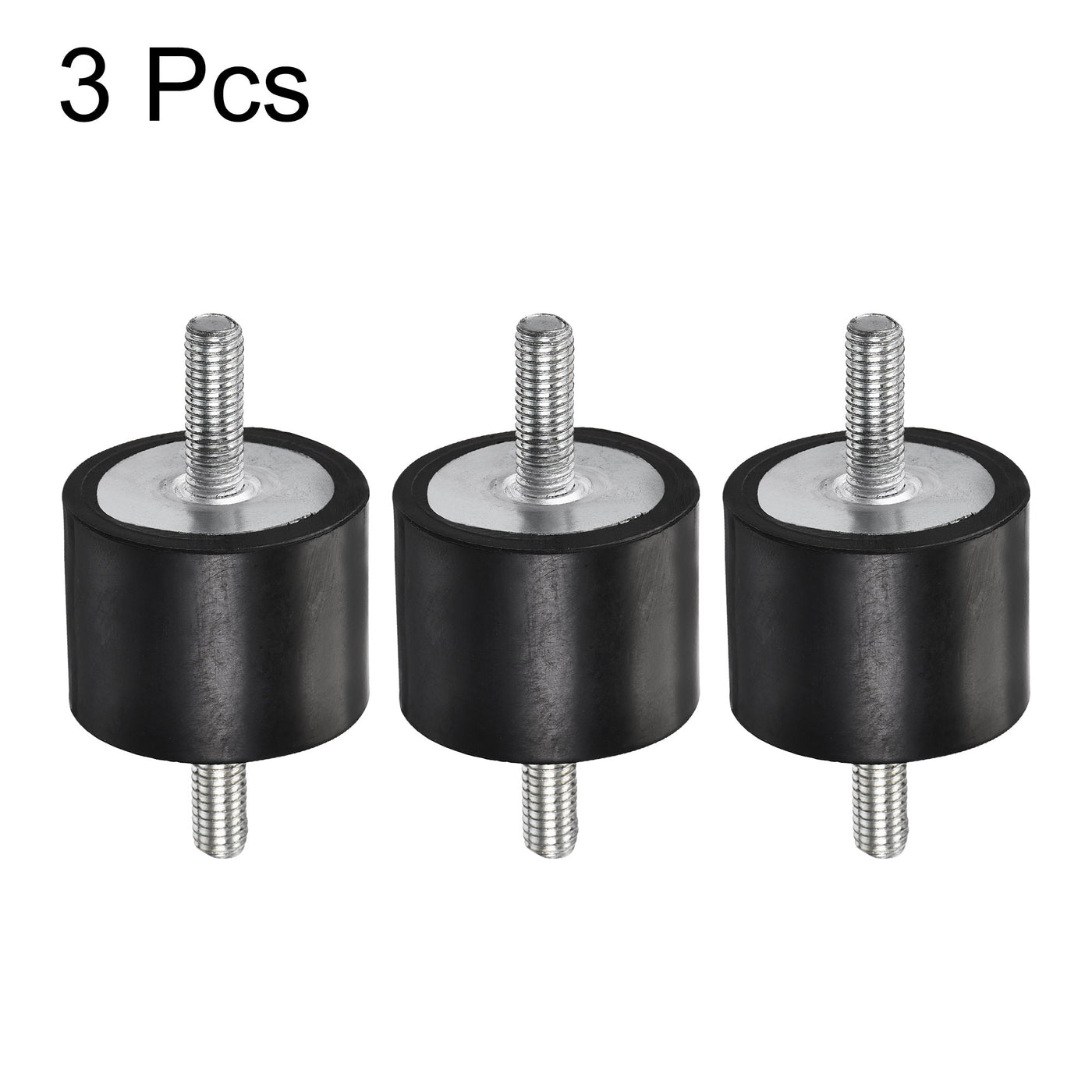 uxcell Uxcell M8 Rubber Mounts, 3pcs Male/Male Shock Absorber, for Motor Generator Compressor Garage Reverse Pump Impact Air Generator Bobbins, D40mmxH30mm