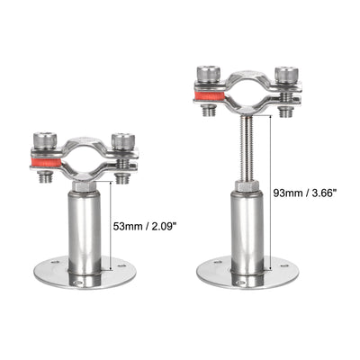 Harfington Wall Mount Ceiling Mount Pipe Support Stainless Steel Adjustable Pipe Bracket Clamp