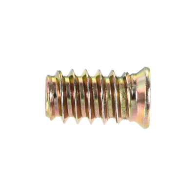 Harfington Uxcell 1/4"-20x20mm Threaded Insert Nuts Hex Socket Drive for Wood Furniture 40pcs