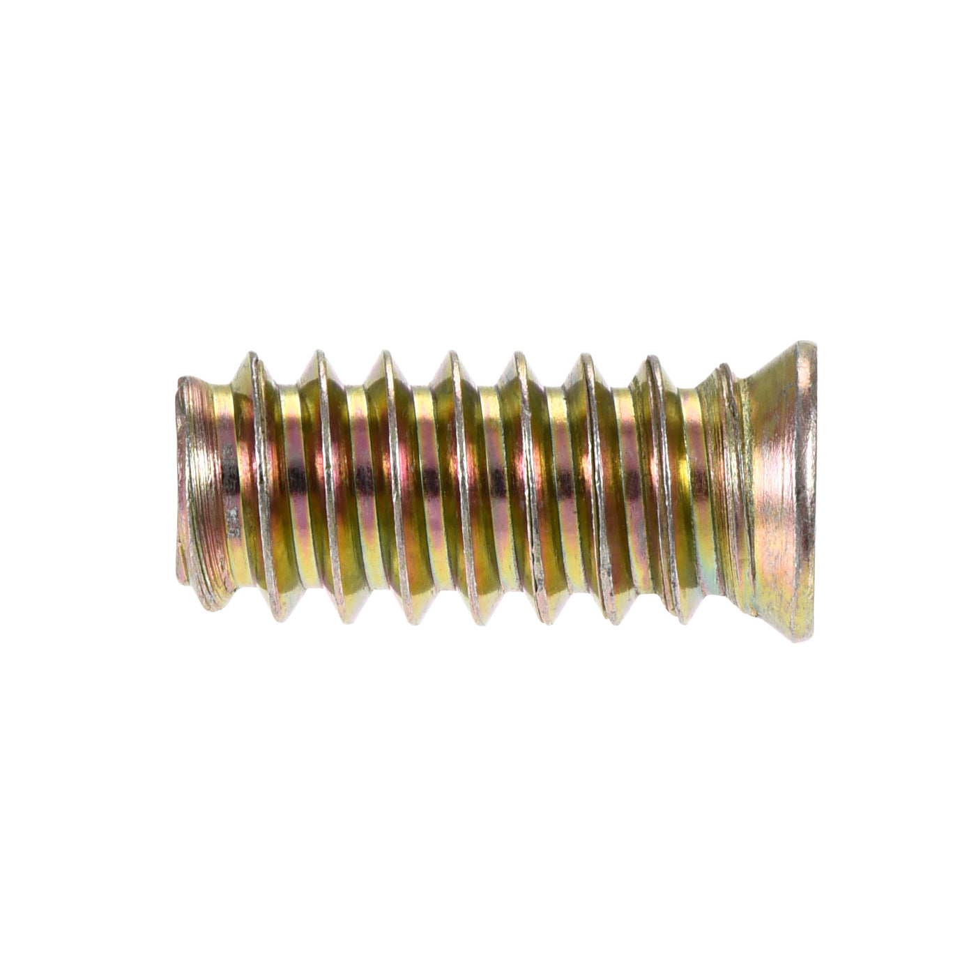 uxcell Uxcell 1/4"-20x25mm Threaded Insert Nuts Hex Socket Drive for Wood Furniture 40pcs