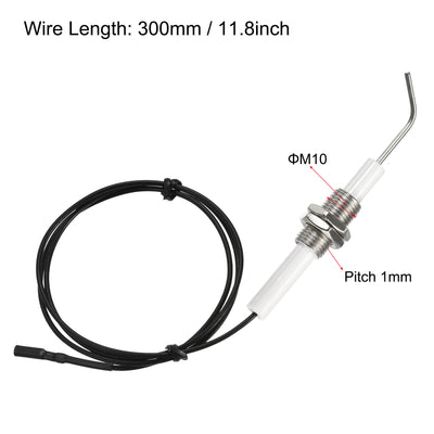 Harfington Uxcell Ignitor Wire Ceramic Electrode Assembly 300mm Length Gas Grill Ignitor Wire Ignition Electrode Replacement