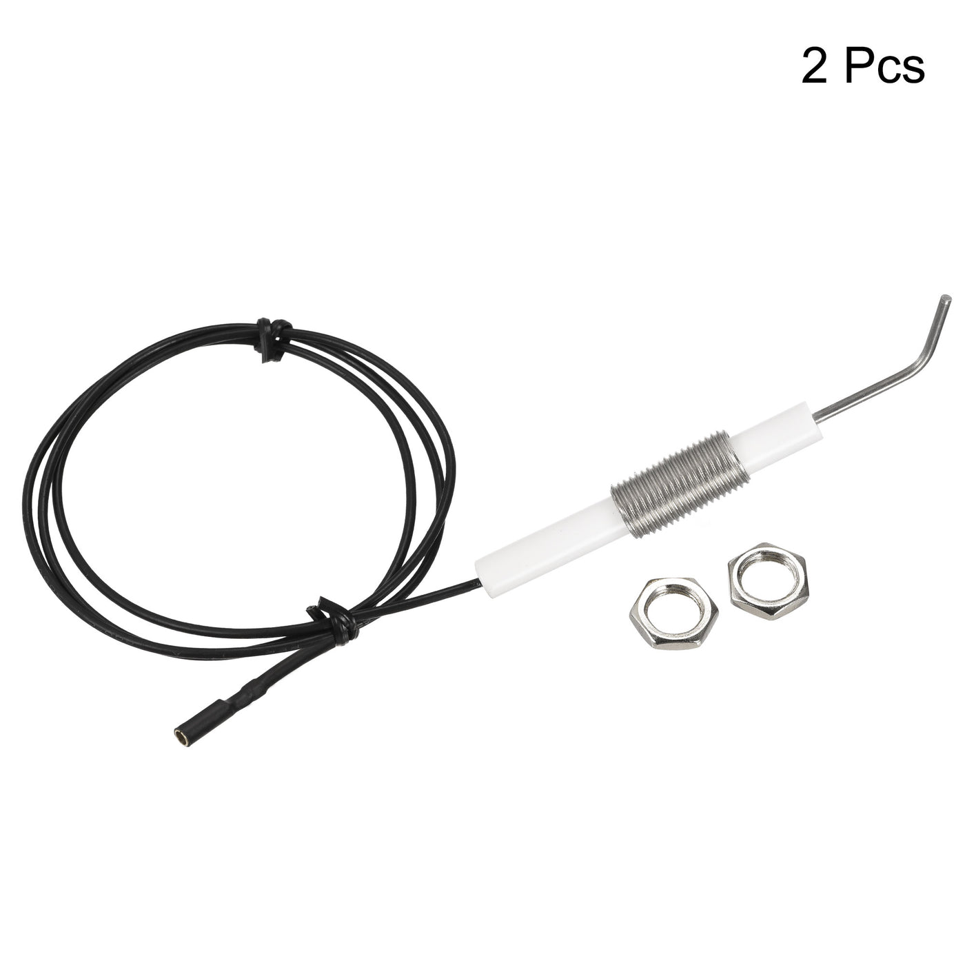 uxcell Uxcell Ignitor Wire Ceramic Electrode Assembly 300mm Length Gas Grill Ignitor Wire Ignition Electrode Replacement 2pcs