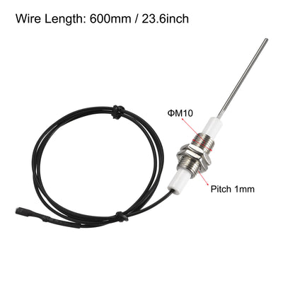 Harfington Uxcell Ignitor Wire Ceramic Electrode Assembly 600mm Length Gas Grill Ignitor Wire Ignition Electrode Replacement