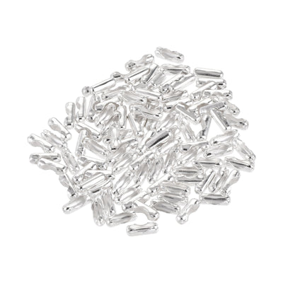 Harfington Ball Chain Connector, Ball Chains Clasp Crimp Link Clips Connection, Iron Electroplating