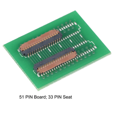 Harfington Uxcell 0.3mm Pitch 33 Pin Verlängerungsstecker Adapter für LCD FFC FPC Kabel ZIP HDD