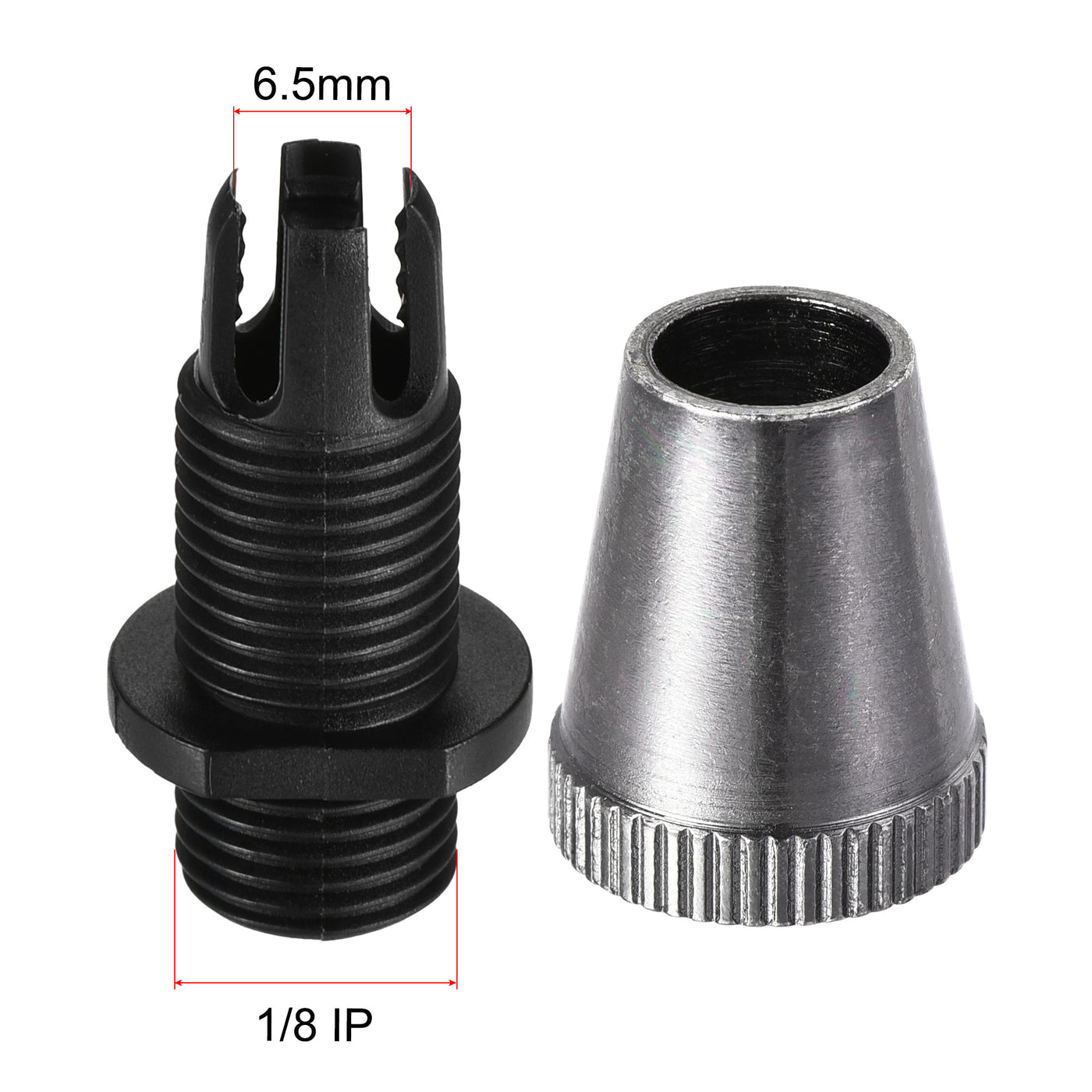 uxcell Uxcell Cable Glands Strain Relief Cord Grips Metal Black 10Pcs for Wiring Hanging Light Ceiling Pendant Lamp