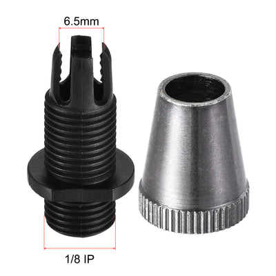 Harfington Uxcell Cable Glands Strain Relief Cord Grips Metal Black 10Pcs for Wiring Hanging Light Ceiling Pendant Lamp