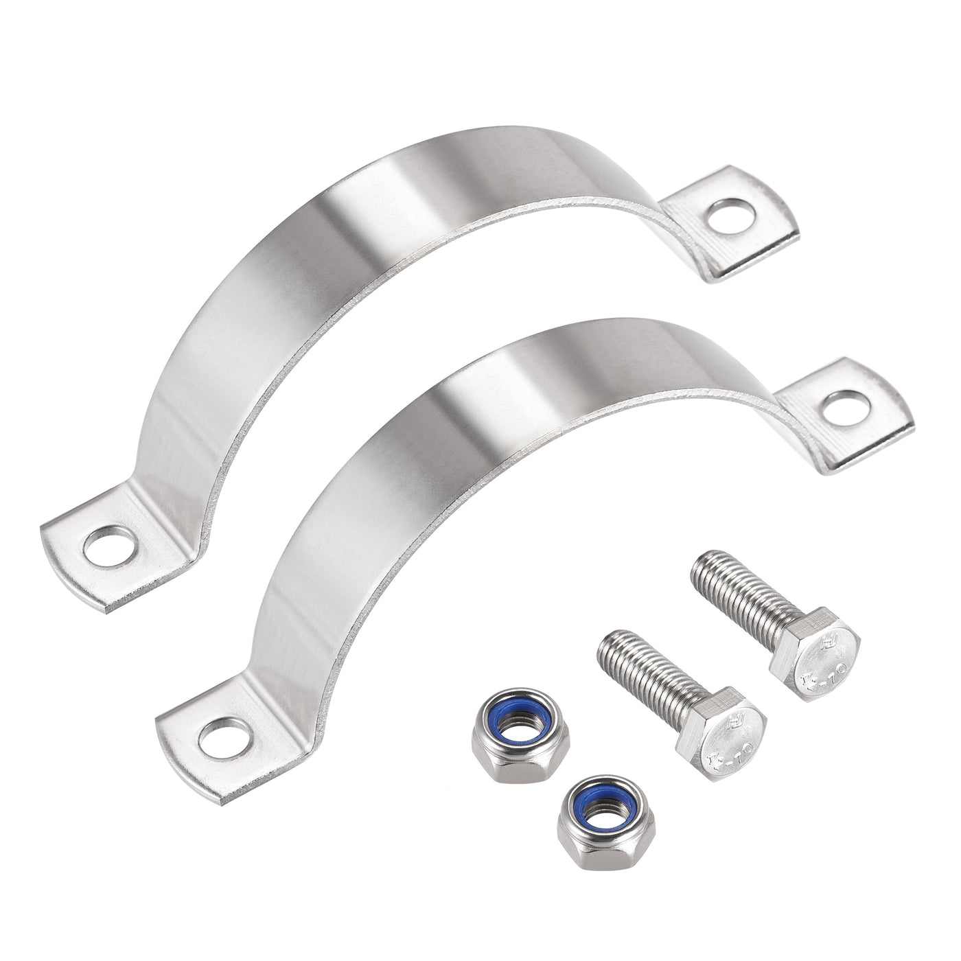 uxcell Uxcell Wall Mount Ceiling Mount Pipe Support, 304 Stainless Steel Pipe Bracket Clamp