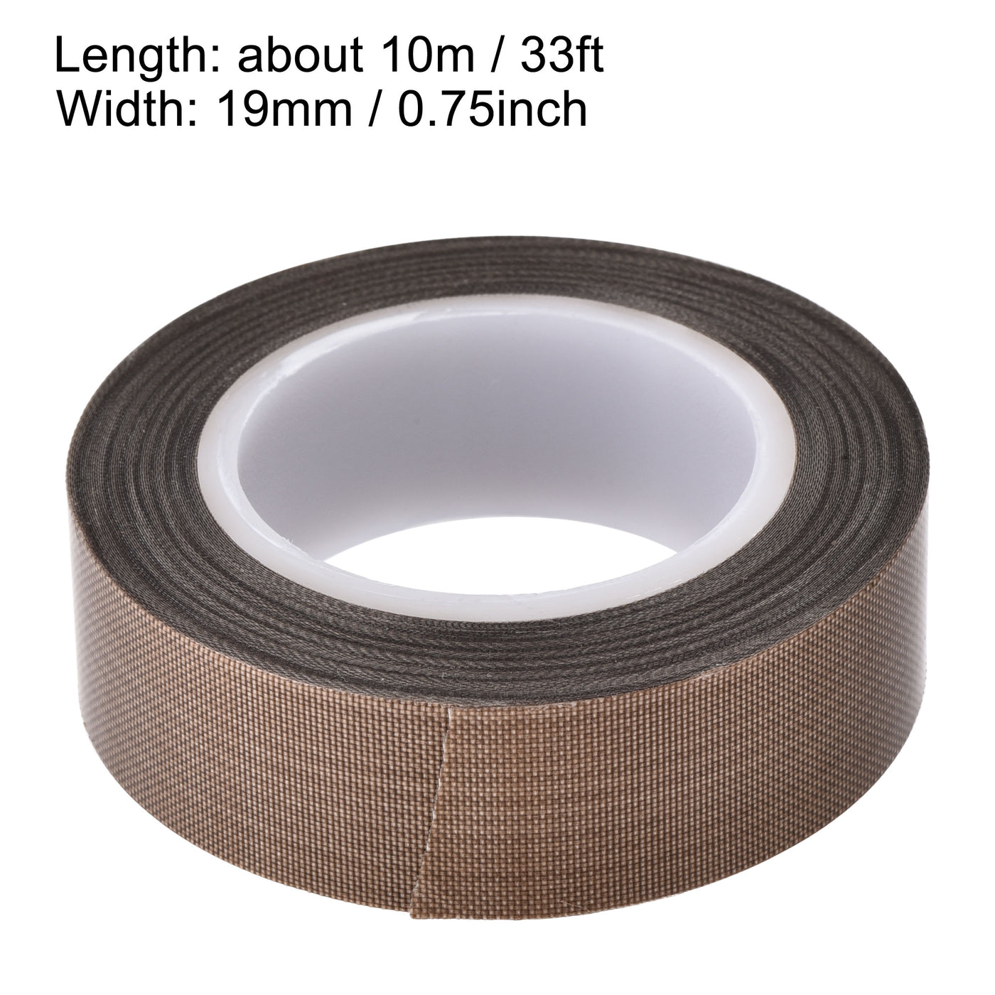 uxcell Uxcell Heat Resistant Tape High Temperature Tape PTFE Film Adhesive Tape 19mm Width 10m 33ft Length Brown