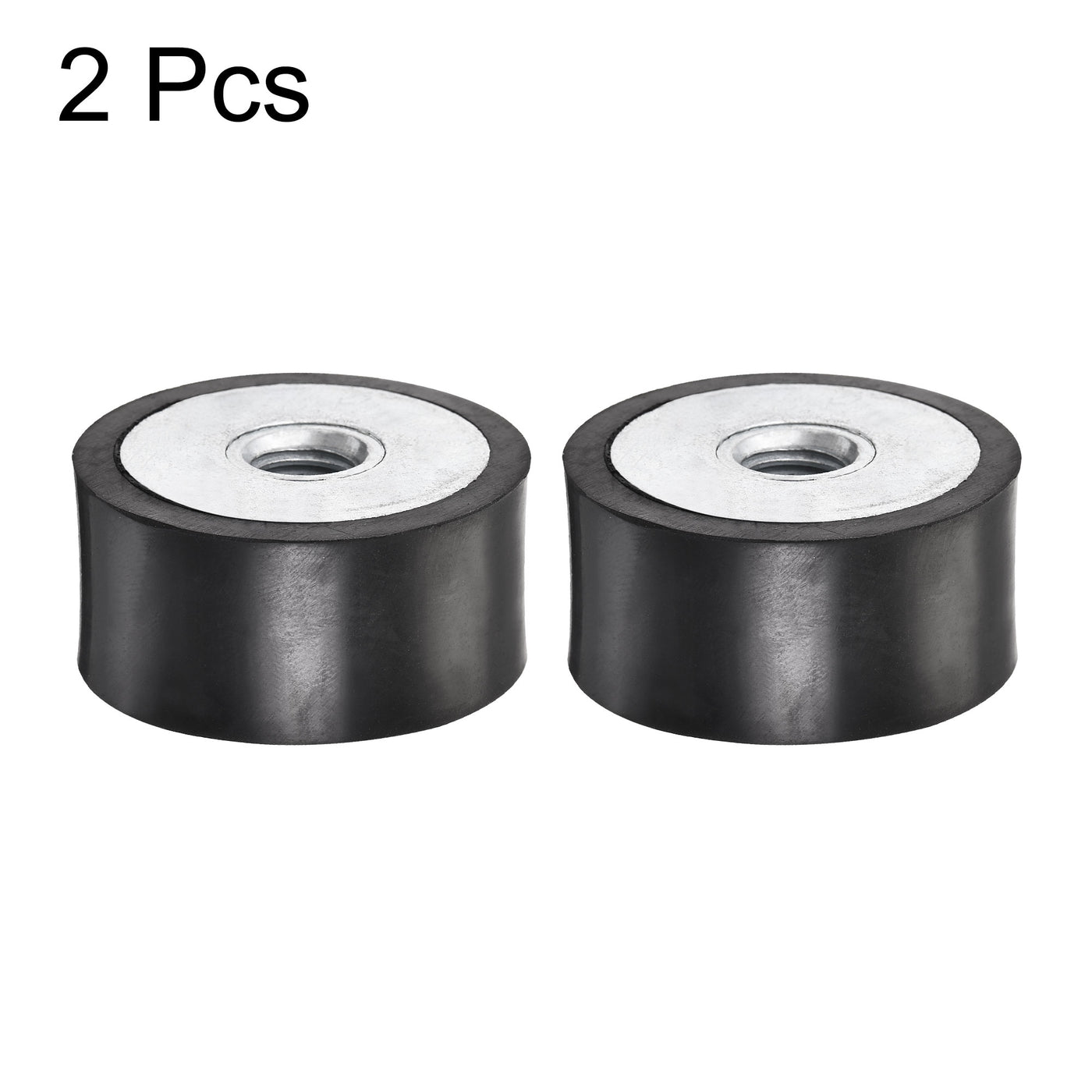 uxcell Uxcell M10 Rubber Mounts, 2pcs Female/Female Shock Absorber, D40mmxH20mm