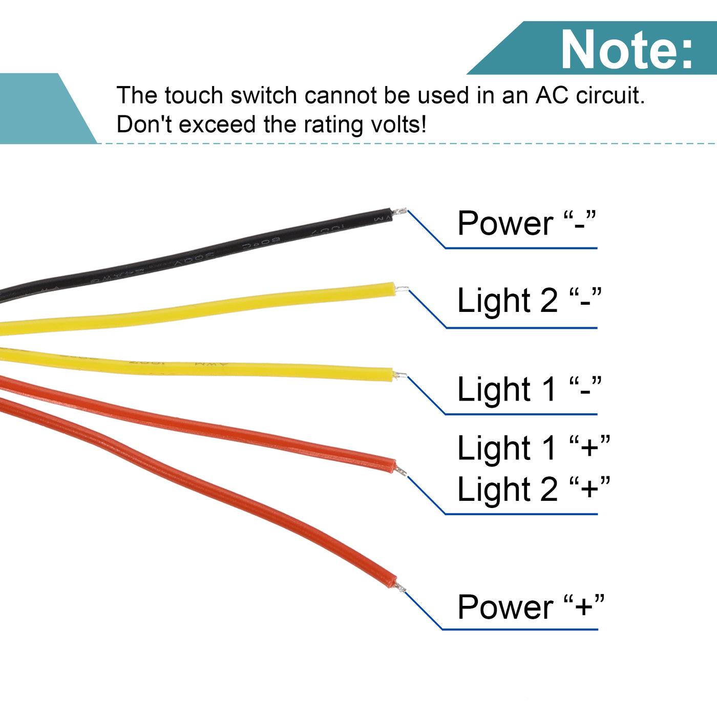 Harfington Touch Switch DC12V 10W With Blue Indicator Light 16mm Mounting Hole  Silver Tone