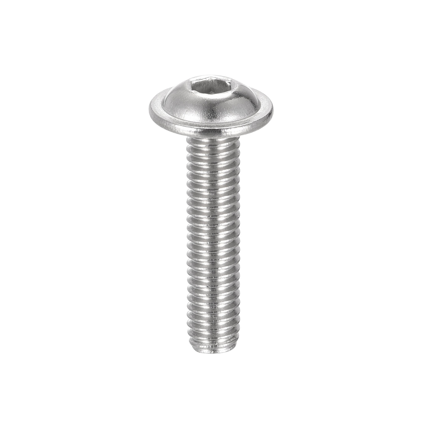 uxcell Uxcell 304 Stainless Steel Flanged Button Head Socket Cap Screws