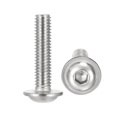 Harfington Uxcell 304 Stainless Steel Flanged Button Head Socket Cap Screws