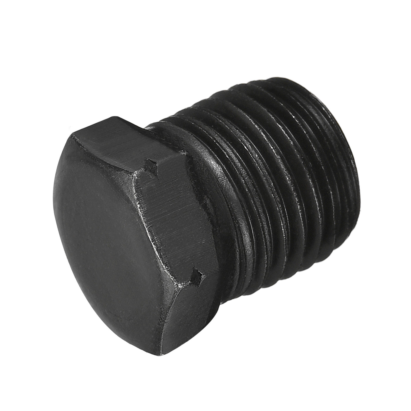 Uxcell Uxcell Outer Hex Head Socket Pipe Fitting Plug 3/8NPT Male Thread Carbon Steel 4Pcs for Terminate Pipe Ends