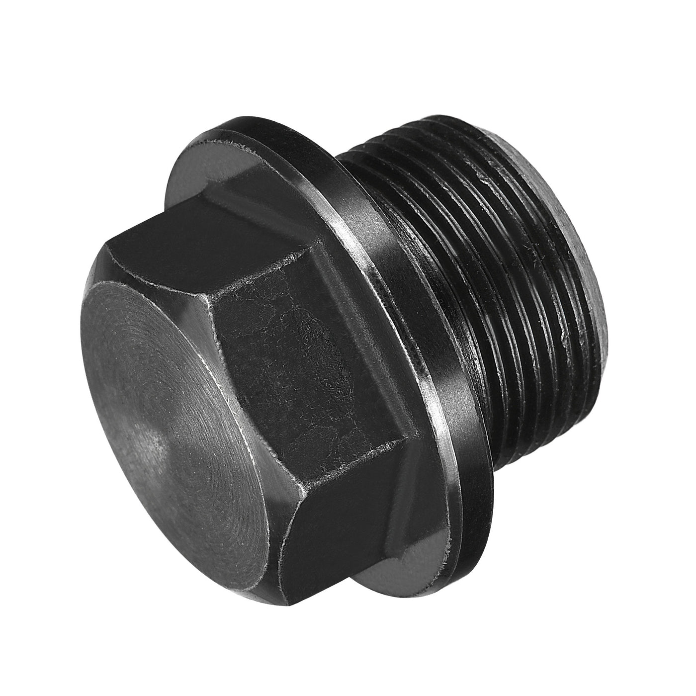 Uxcell Uxcell Outer Hex Head Socket Pipe Fitting Plug M20x1.5 Male Thread Carbon Steel 4Pcs for Terminate Pipe Ends