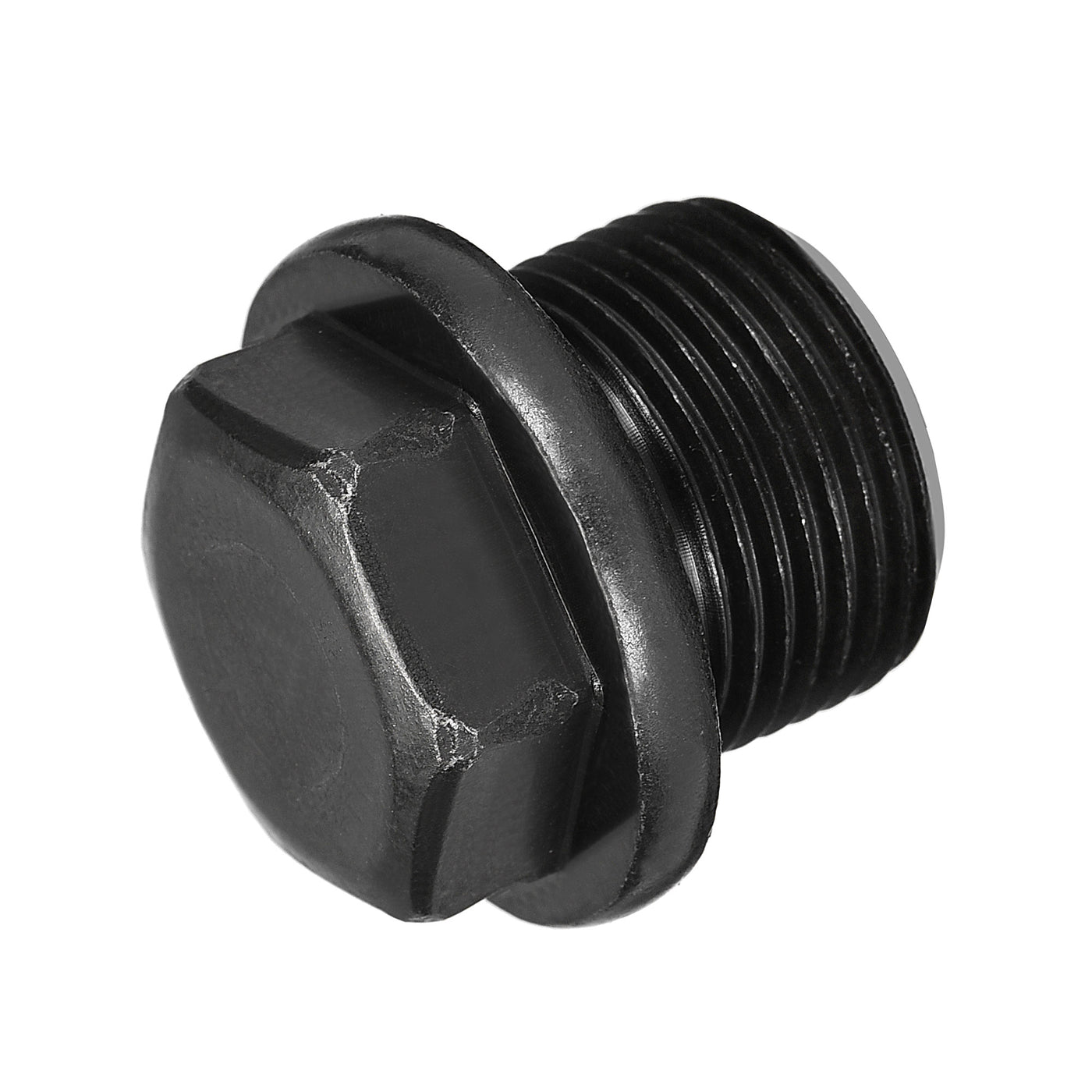 Uxcell Uxcell Outer Hex Head Socket Pipe Fitting Plug M33x2 Male Thread Carbon Steel for Terminate Pipe Ends