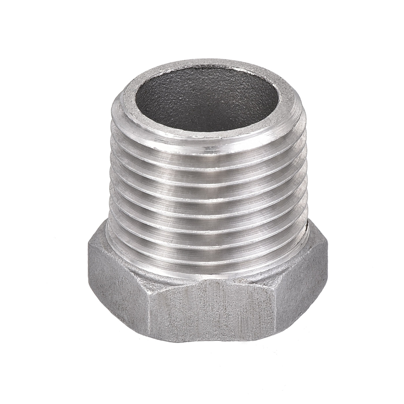 Uxcell Uxcell Reducer Hex Bushing, 304 Stainless Steel 1-1/4NPT Male to 1NPT Female, Reducing Forging Pipe Hose Adapter Fitting