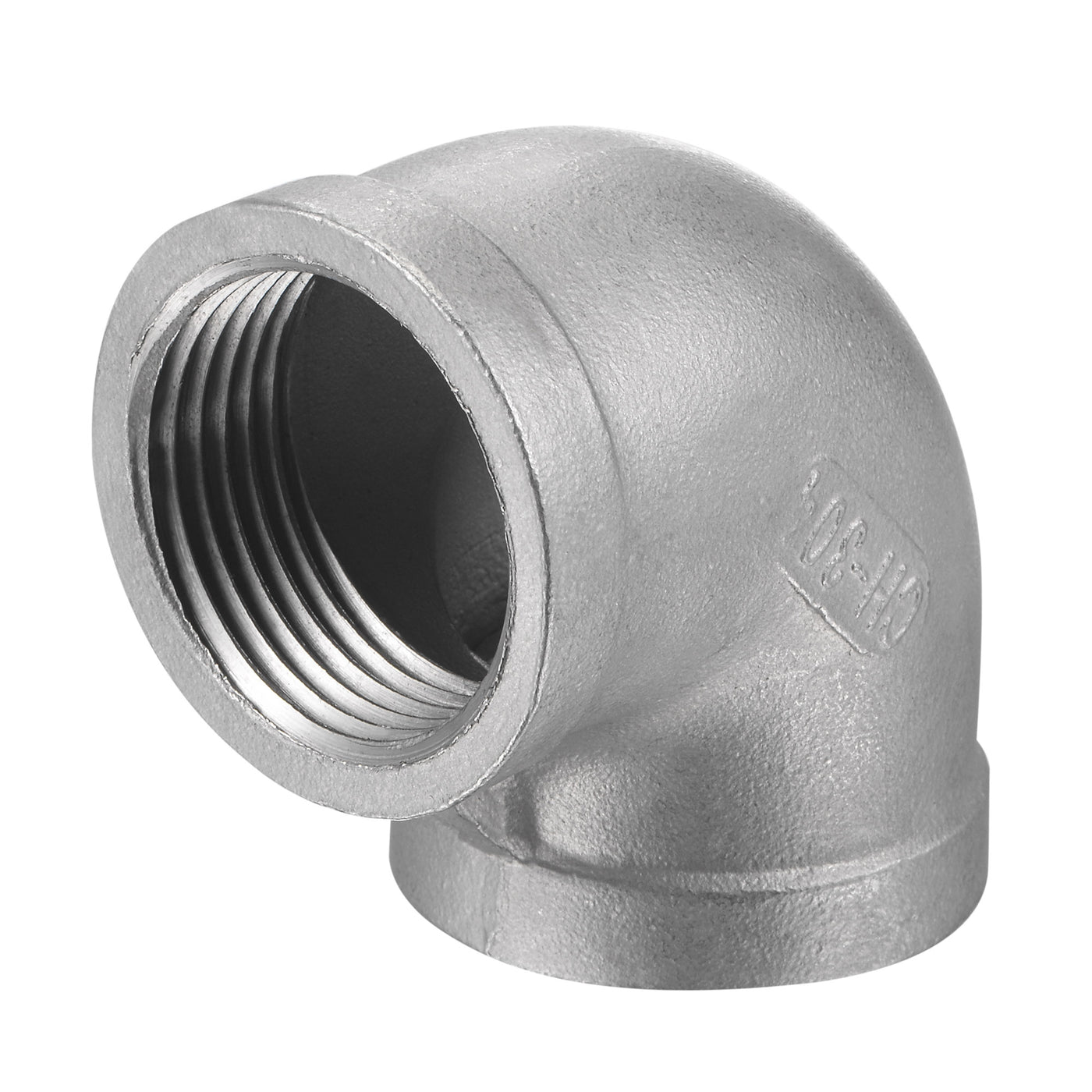 Uxcell Uxcell Pipe Fitting Elbow 3/4 NPT Female Thread Hose Connector Adapter, 304 Stainless Steel