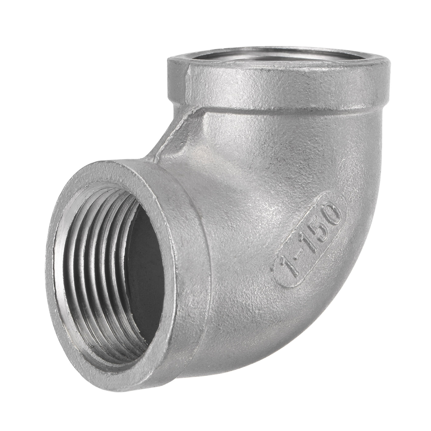 Uxcell Uxcell Pipe Fitting Elbow 3/4 NPT Female Thread Hose Connector Adapter, 304 Stainless Steel