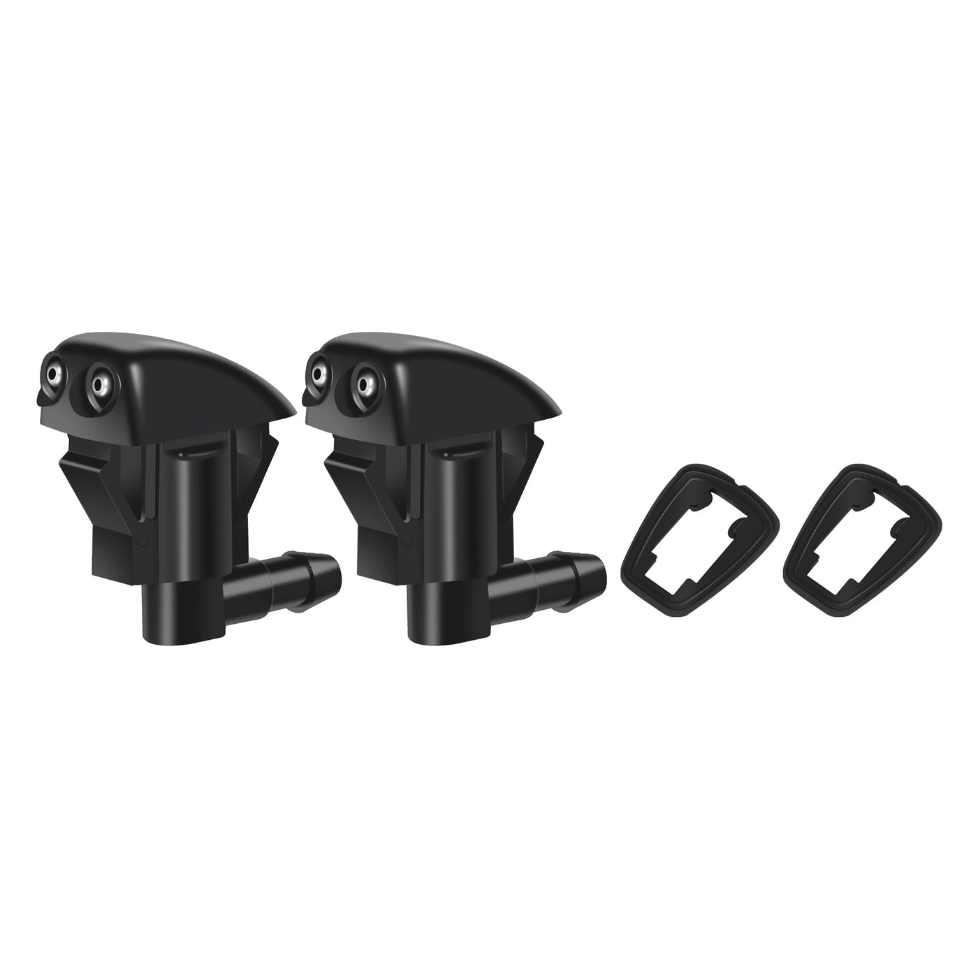 ACROPIX Front Windshield Wiper Nozzles for Toyota Avalon Prius with Gaskets - Pack of 2 Black