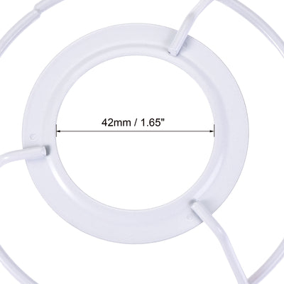 Harfington Uxcell Lamp Shade Ring, 110mm Dia. Lampshade Holder Frame Ring for E26/E27 Lamp Socket, Baked Coating Iron 1 Set