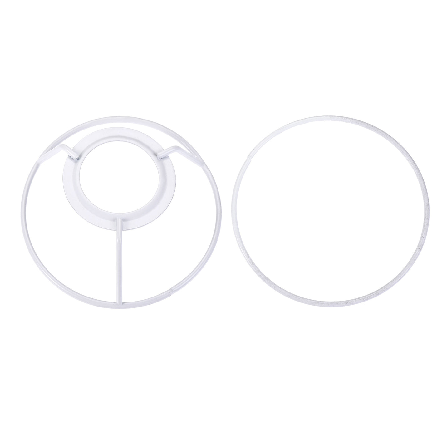 uxcell Uxcell Lamp Shade Ring, 110mm Dia. Lampshade Holder Frame Ring for E26/E27 Lamp Socket, Baked Coating Iron 1 Set