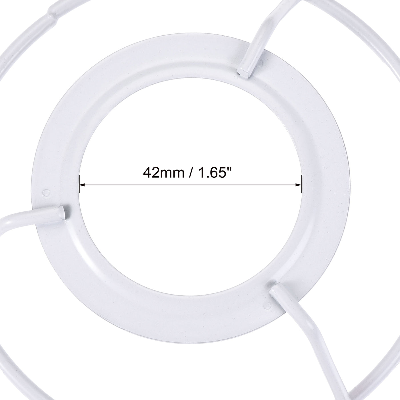 uxcell Uxcell Lamp Shade Ring, 120mm Dia. Lampshade Holder Frame Ring for E26/E27 Lamp Socket, Baked Coating Iron 1 Set