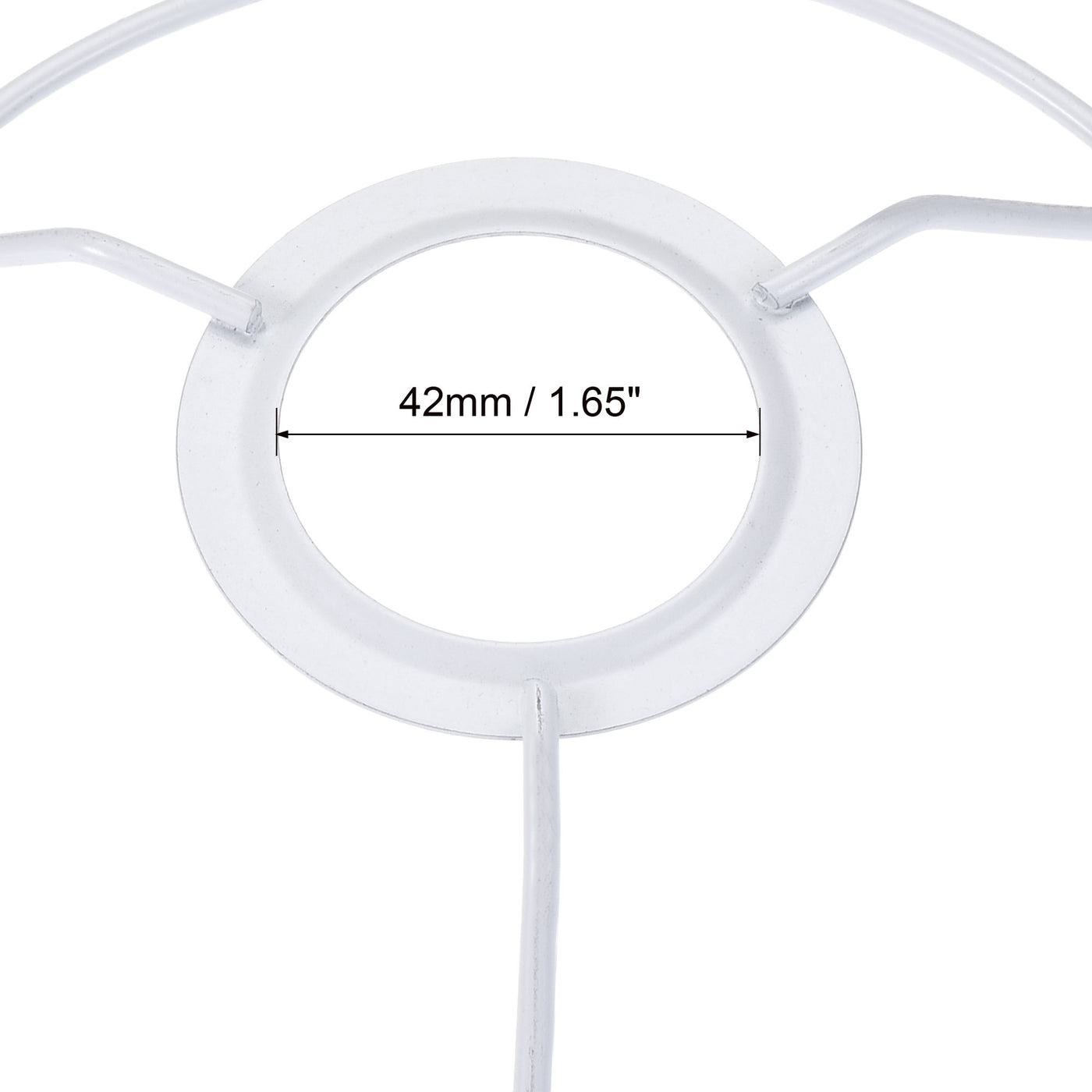 uxcell Uxcell Lamp Shade Ring, 150mm Dia. Lampshade Holder Frame Ring for E26/E27 Lamp Socket, Baked Coating Iron 2 Set