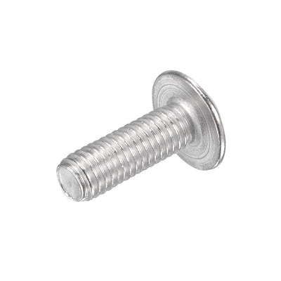 Harfington Uxcell 304 Stainless Steel Flanged Button Head Socket Machine Screw, Hex Socket Drive Screw