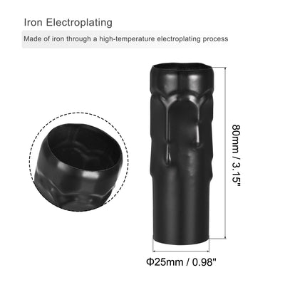 Harfington Uxcell E14 Candelabra Base Bulb Socket Holder 3 Inch Gold Candle Covers Kit 6 Sets