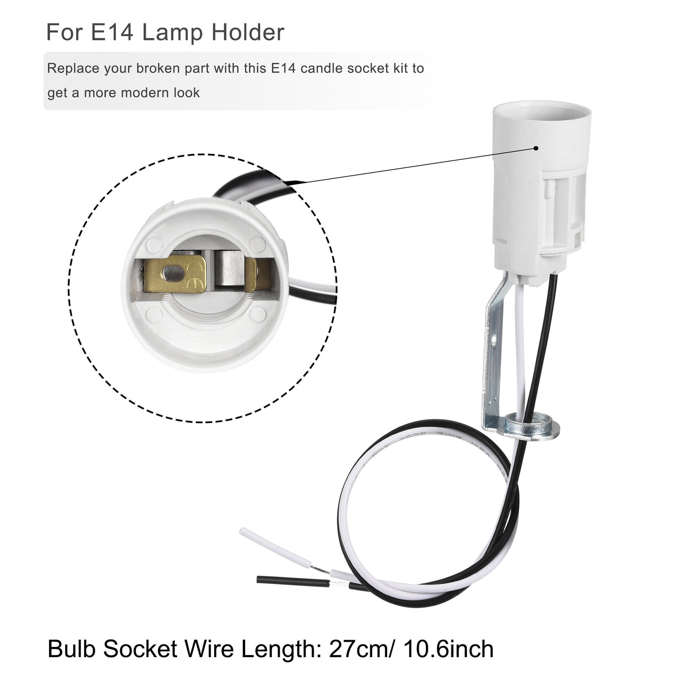 Uxcell Uxcell E14 Candelabra Base Bulb Socket Holder 3 Inch Gold Candle Covers Kit 6 Sets