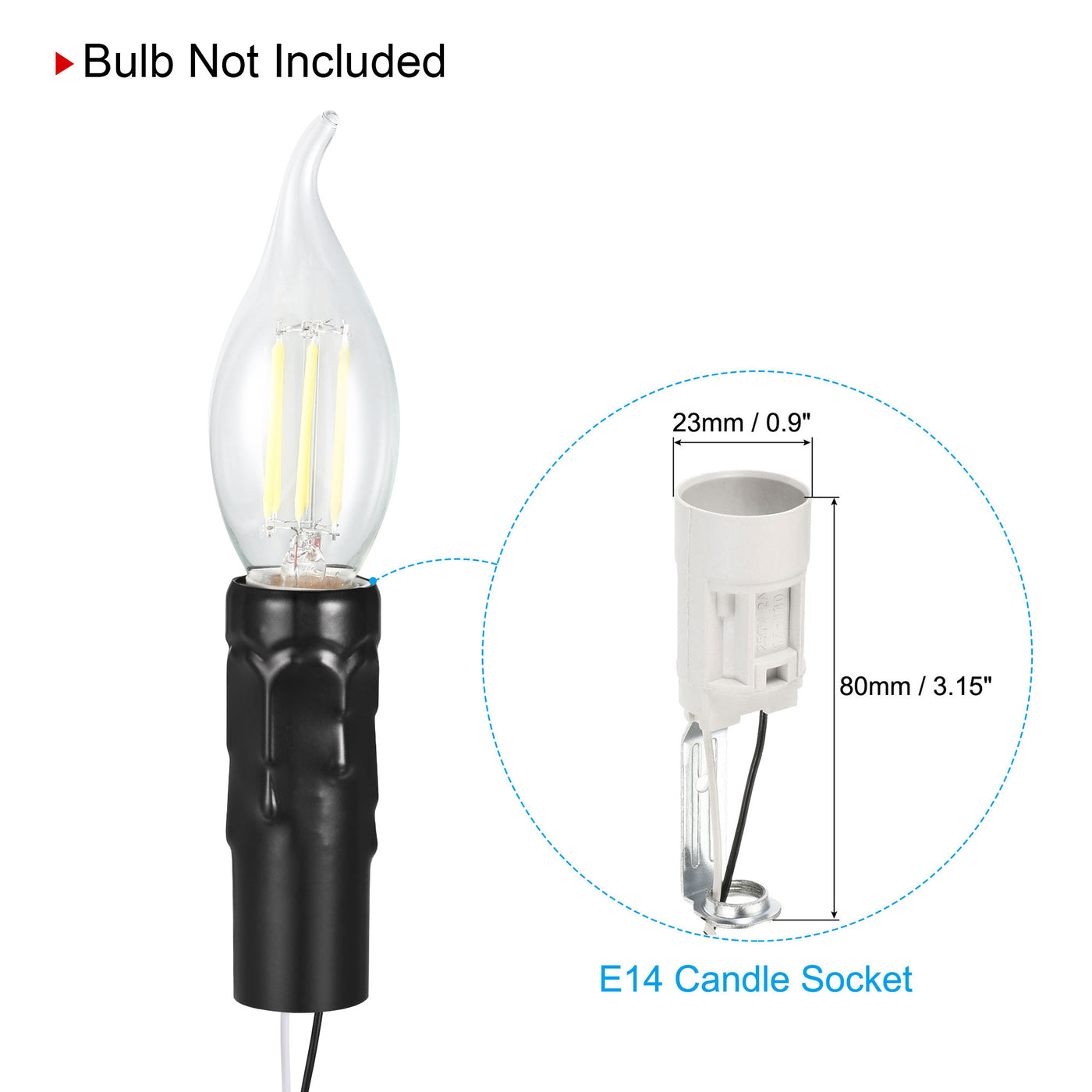 Uxcell Uxcell E14 Candelabra Base Bulb Socket Holder 3 Inch Gold Candle Covers Kit 6 Sets