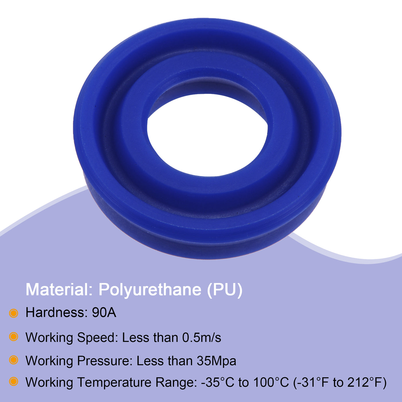 uxcell Uxcell UN Radial Shaft Seals ID OD Width PU Oil Seals