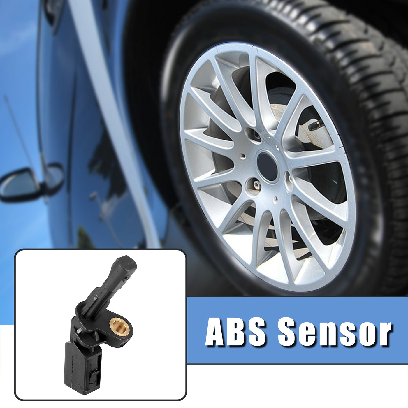 X AUTOHAUX Rear Right ABS Sensor Wheel Speed Sensor for Volkswagen Beetle Golf Jetta for Audi TT A3 Quattro WHT003858 1K0927808