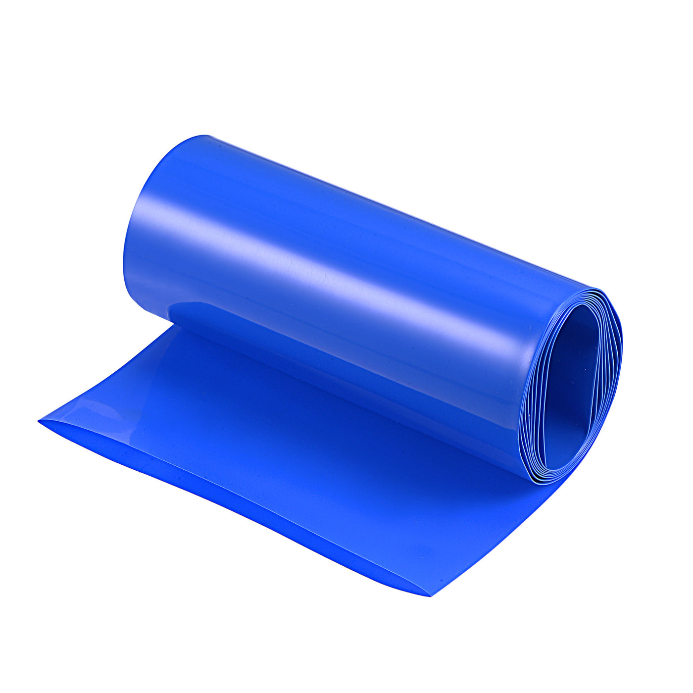 Harfington Battery Wrap PVC Heat Shrink Tubing 63mm Dia 100mm Flat 1m Blue Good Insulation for Battery Pack