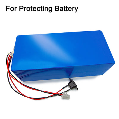 Harfington Battery Wrap PVC Heat Shrink Tubing 63mm Dia 100mm Flat 2m Blue Good Insulation for Battery Pack