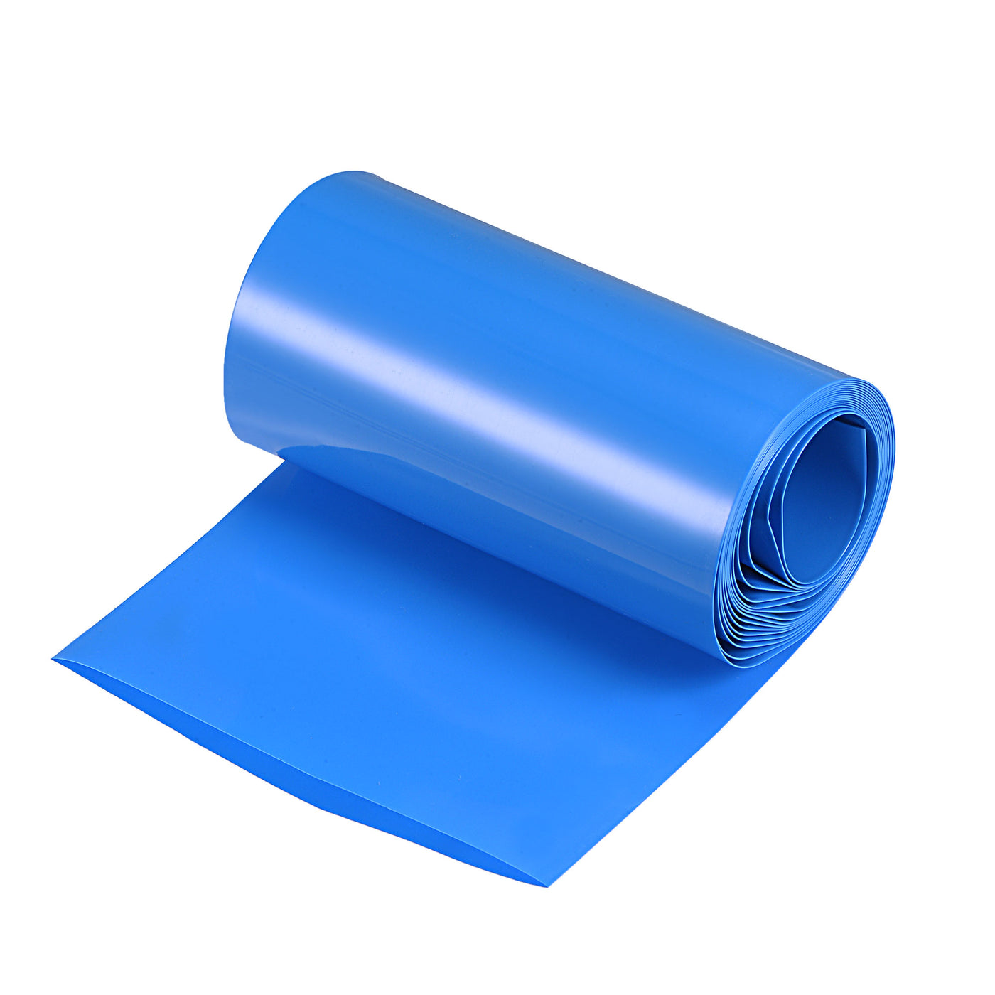 Harfington Battery Wrap PVC Heat Shrink Tubing 63mm Dia 100mm Flat 2m Blue Good Insulation for Battery Pack