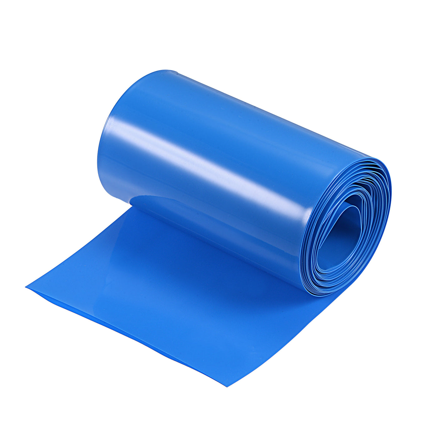 Harfington Battery Wrap PVC Heat Shrink Tubing 63mm Dia 100mm Flat 4m Blue Good Insulation for Battery Pack