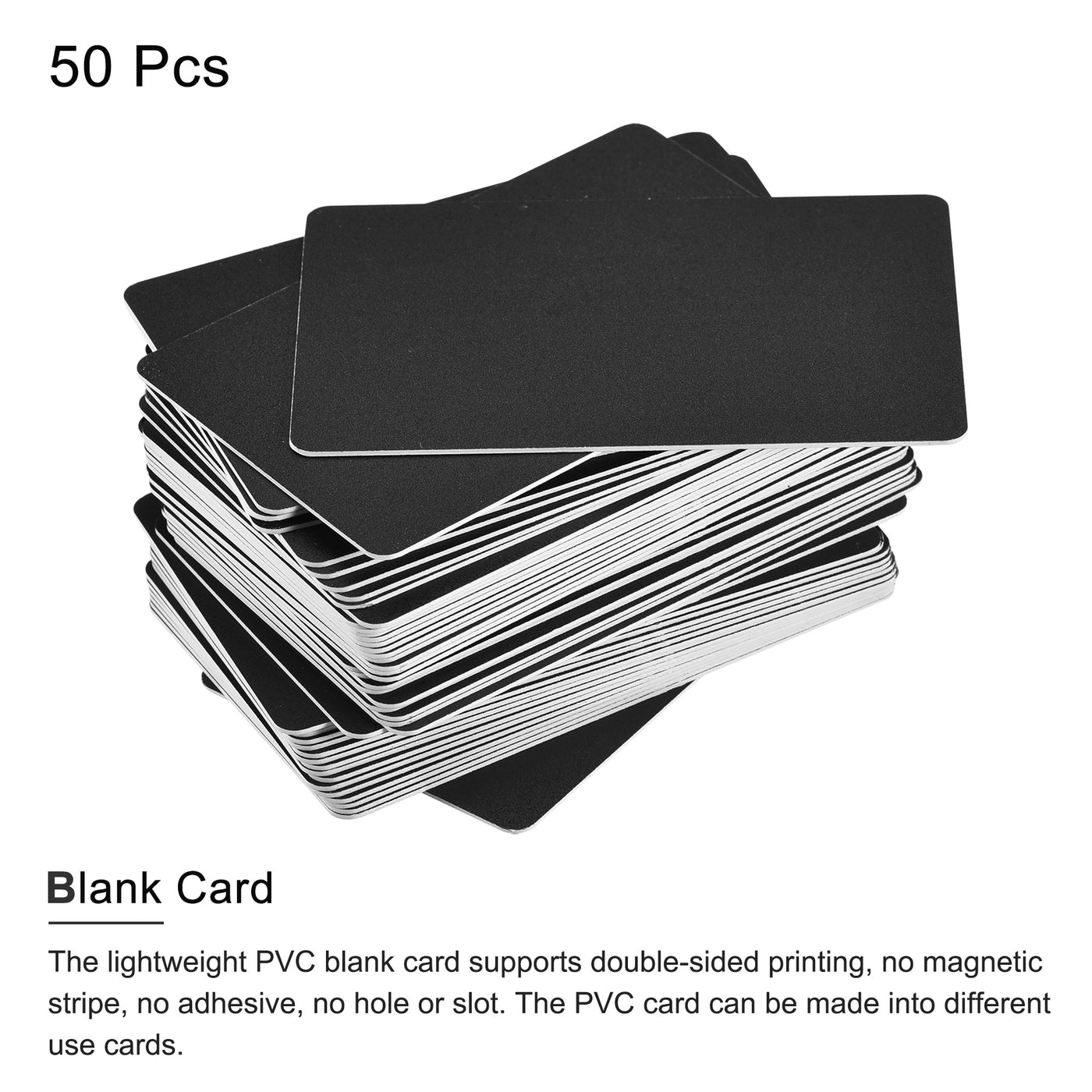 Harfington Blank PVC Card Plastic Card for ID Badge Printer Graphic Quality